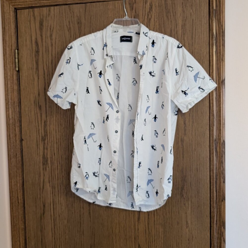 Mens Button Down Short Sleeve Shirt